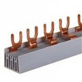 Peigne Eurovario a fourches 3 pôles 10mm² 18 modules (L1-L2-L3)