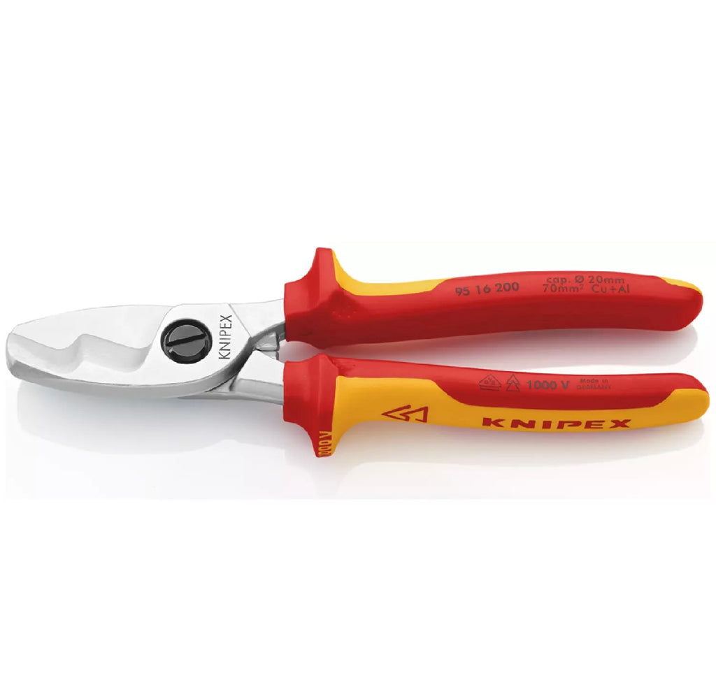 Knipex 9516200 Cisaille à câble à doubles tranchants - 200 mm