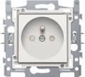 PRISE 2P+T SECU.WHITE+VIS