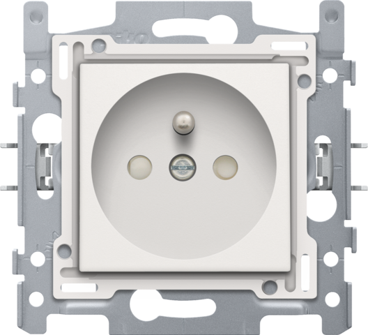 PRISE 2P+T SECU.WHITE+VIS