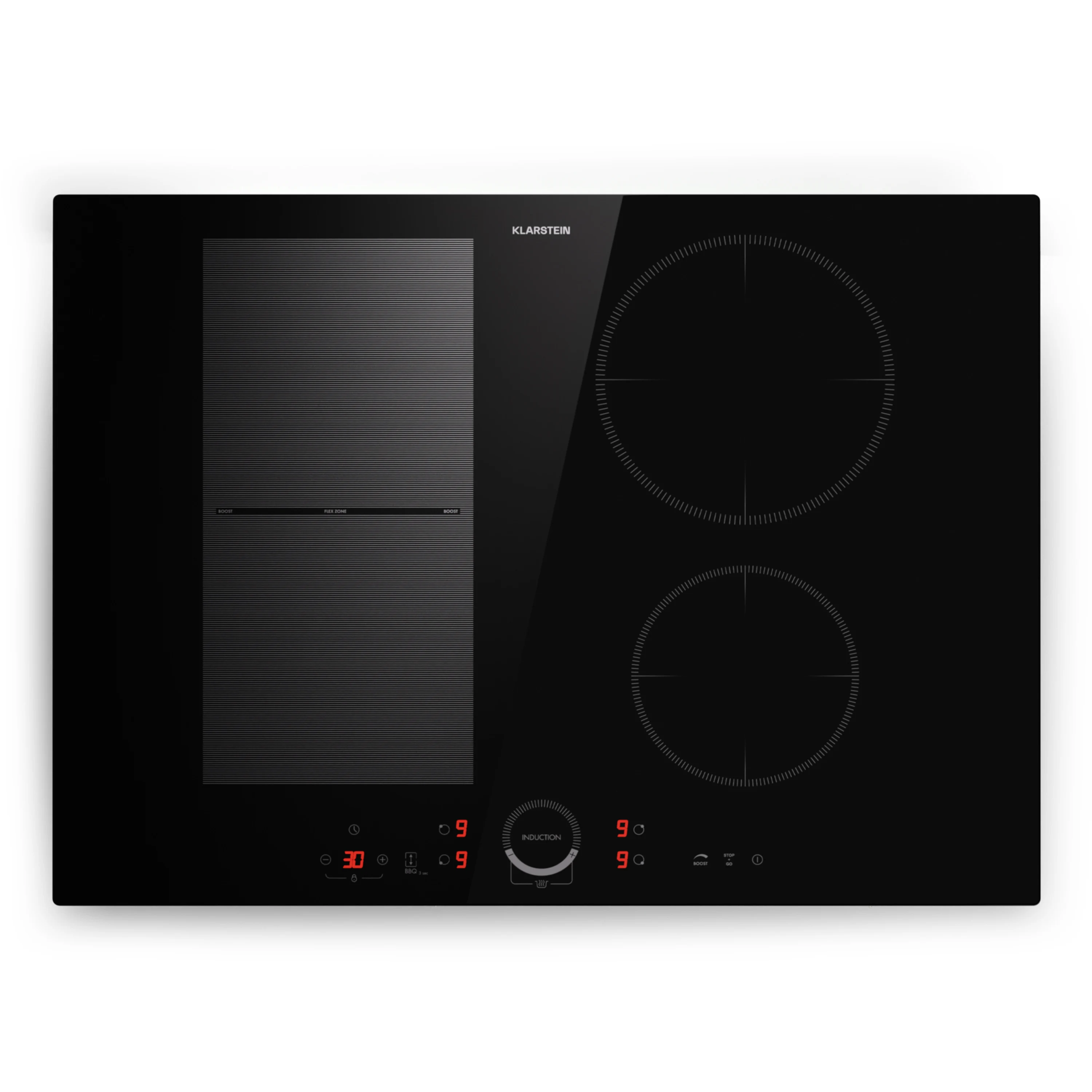 Delicatessa 70cm Plaque à Induction 4 Feux Noir